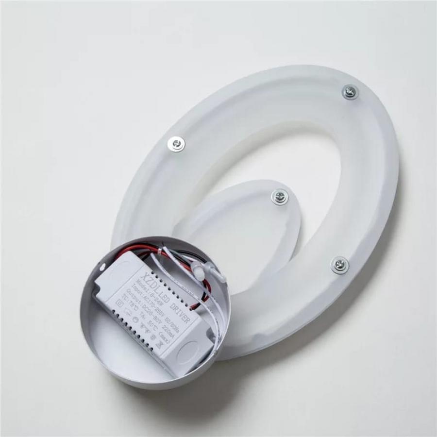 Aplica LED 12W, 3000/4000/6000K, Acril, Alb, IP.20 B03