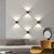 Aplica LED de Exterior Sacha 2W IP65 Negru
