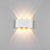Fantas Aplica LED de Exterior si Interior, 6 Surse x 1W, IP65, Metalic, Alb, 3000K