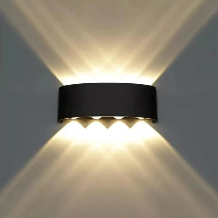 Aplica LED Exterior Ellis, 8W, 8 Surse de lumina, Lumina Calda, Negru Aplice de Exterior Default Title Alessandro Design