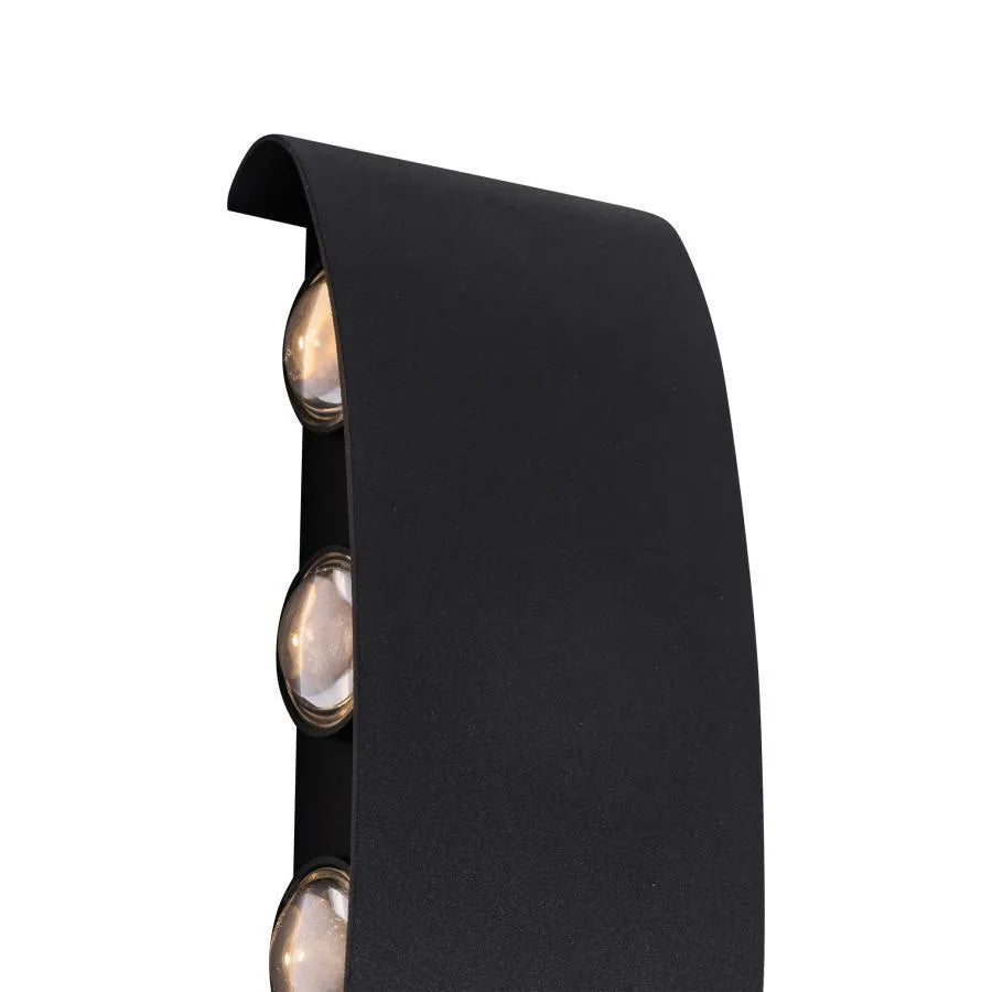 Fantas Aplica LED de Exterior si Interior, 8 Surse x 1W, IP65, Metalic, Negru, 3000K