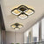Lustra LED VERTEX Tesser, 36W, Lumina Rece/Calda/Neutra, Negru