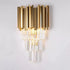 Aplica Maxim, 2*E14, Auriu, Metal si Cristal