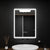 Oglinda LED Rectangulara 60x80cm Pugliesi Senzor MotionGlow Marcello Sistem Dezaburire Ceas & Termometru Dimabila