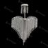 Candelabru Cristal Baylor 4x E27 Diametru 44cm Argintiu