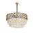 Candelabru Cristal Boston 8x E27 Auriu