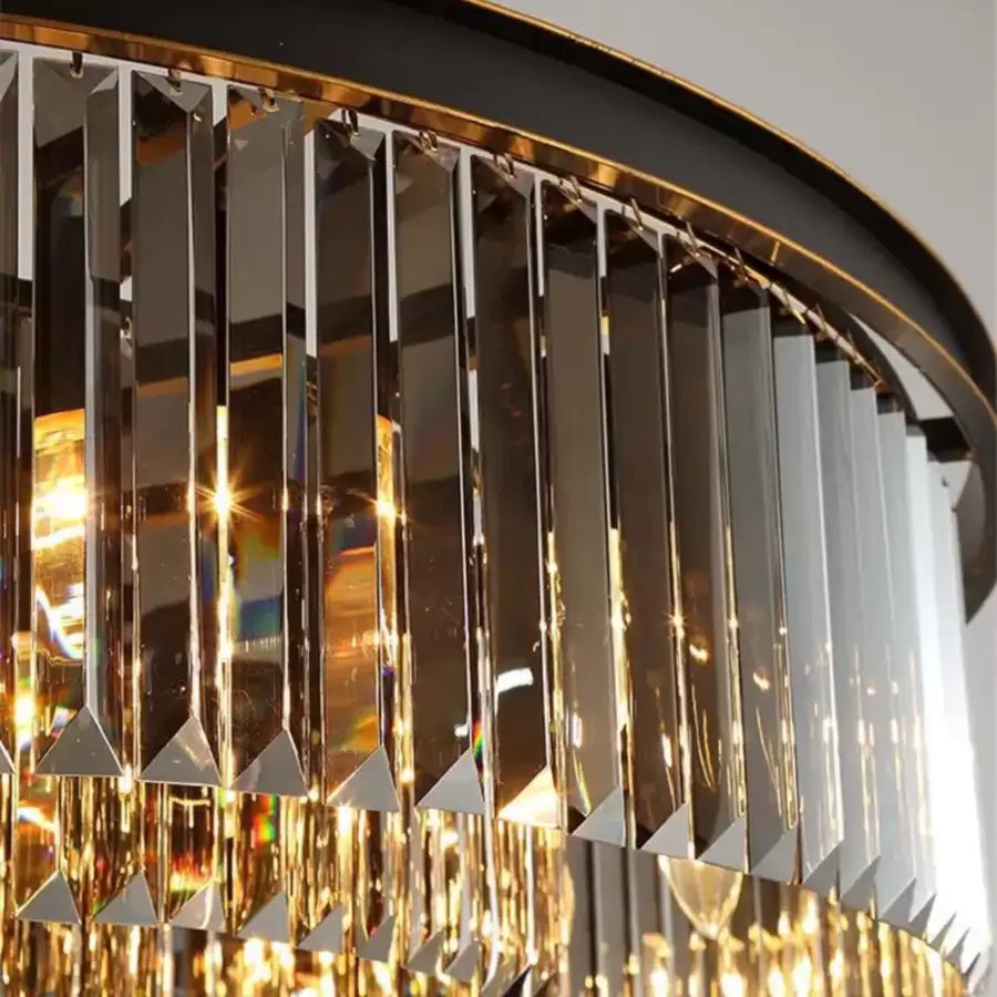 Candelabru Cristal Brady Ø60cm, 18xE14, Circular, Gri Candelabre Cristal Default Title Alessandro Design