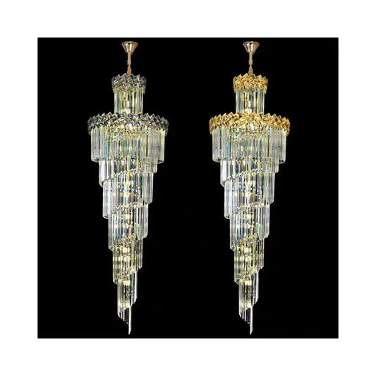 Candelabru Cristal Exodus Auriu