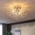 Candelabru Cristal RONDO Vivace, 6x G9, Diametru 49cm, Auriu Lucios