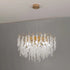 Candelabru Cristal WALTZ Cascade, 9x G9, Auriu, 60cm, Inaltime Reglabila