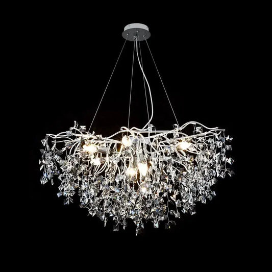Candelabru cu Cristal Connan 6xE14 Alb Candelabre Cristal Default Title Alessandro Design