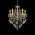 Candelabru Imperial 5*E14, Auriu, Metal si Cristal