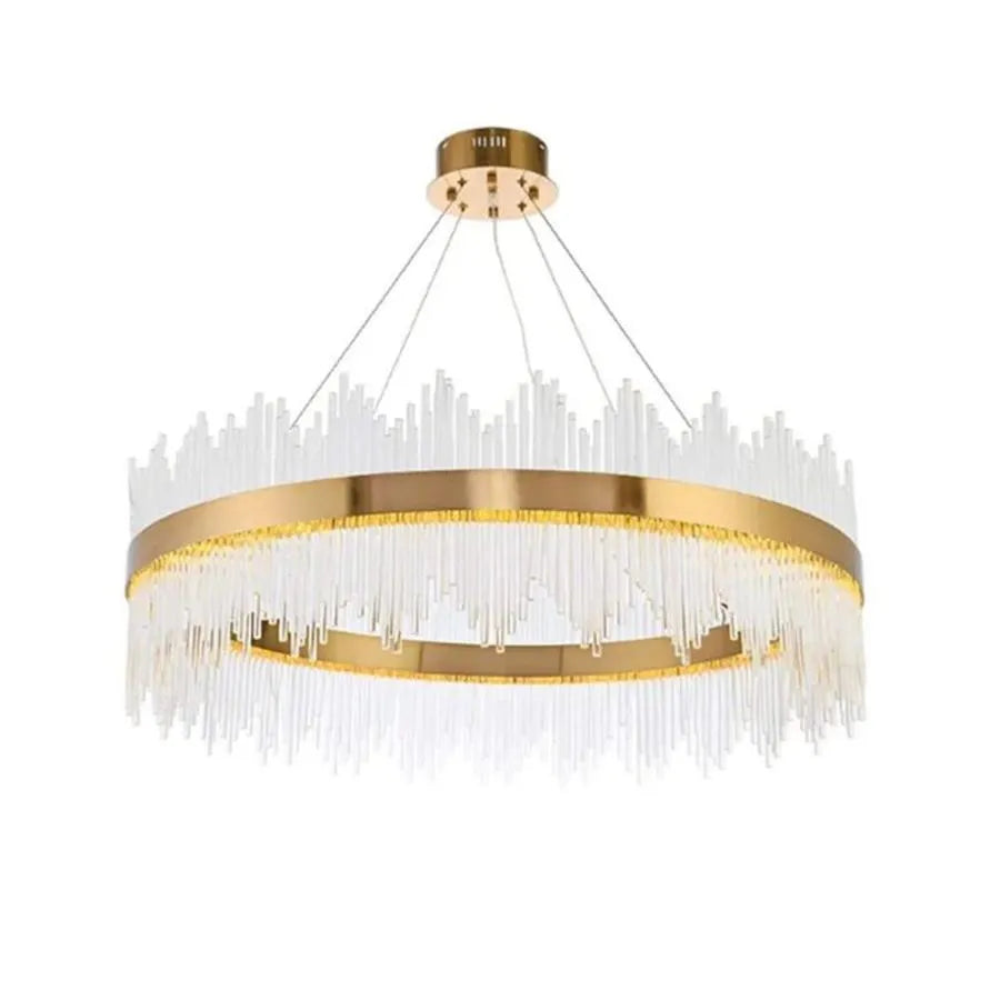 Candelabru LED cu Telecomanda Gonzalo 98W Dimabil Auriu Candelabre Cristal Default Title Alessandro Design