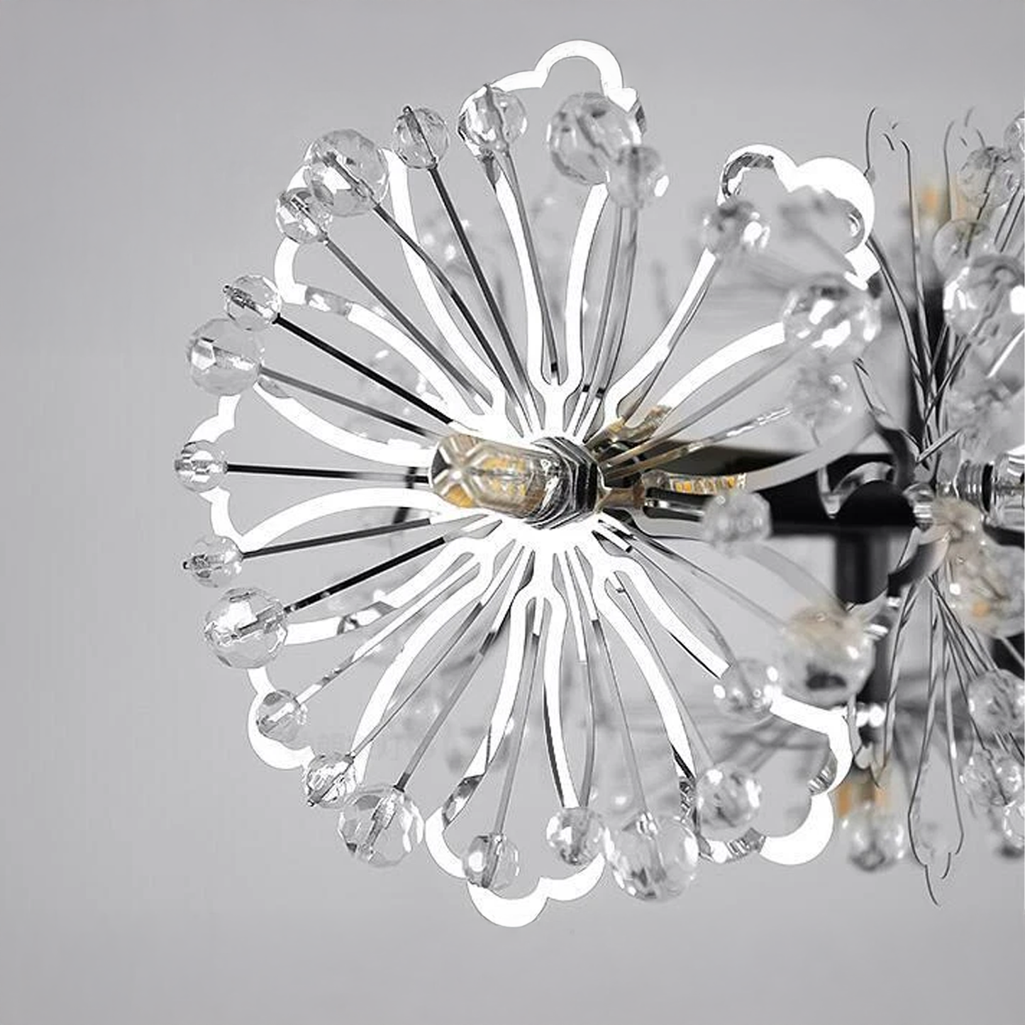 Candelabru Cristal PETERHOF Regalis 15x G4, Lungime 120cm, Negru Candelabre Cristal Default Title Alessandro Design