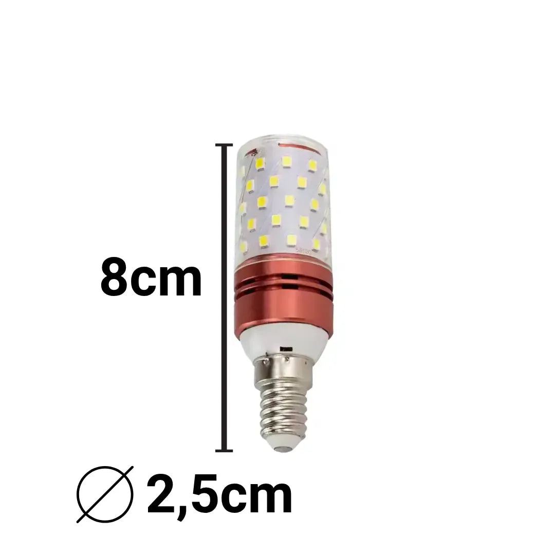 Bec E14 LED, 12W, Rose, Lumina Calda/Neutra/Rece, 3000K/4000K/6000K Produse LED Default Title Alessandro Design