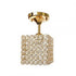 Lustra Catrina Cristal, 1*E27, Patrat, Aurie
