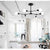 Lustra Architek Octa, 6x E27, Negru, Metal
