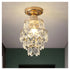 Lustra Ezzelin Cristal, 1*E27, Metal, Auriu