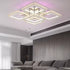 Lustra LED Quadria Supremo, 5X Elemente, RGB 148W, Crom Premium & Inox, lumina Calda/Rece/Neutra