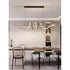 Lustra LED cu telecomanda RIBBON, 66W, Lumina Rece/Calda/Neutra, Dimabila, Negru, Inaltime Reglabila
