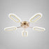 Lustra LED Snowie 40W Dimabila Alb Auriu
