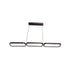 Lustra LED Hansa cu Telecomanda, 80W, 2.4GHz, Metal, Negru si Auriu