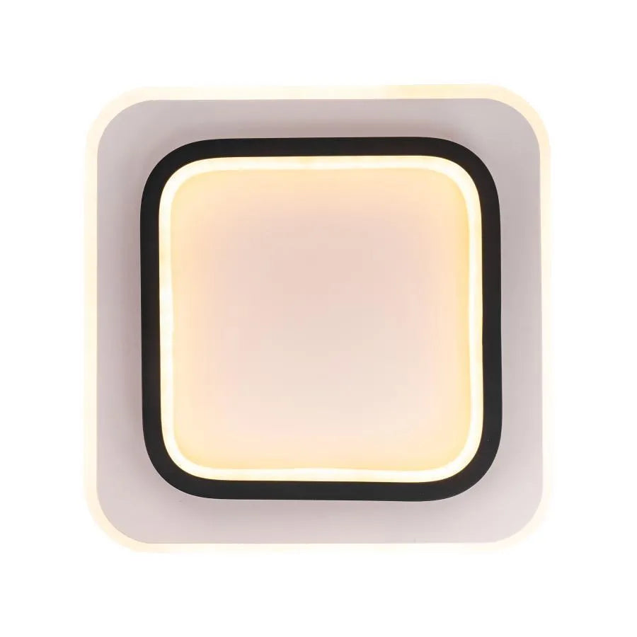 Lustra LED KHAI 20W, lumina Rece/Calda/Neutra , Alb Negru