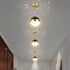 Lustra LED Itrisi, 9W, Metal, Auriu si Negru