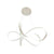 Lustra LED Suspendata cu Telecomanda INFINITY Halo, 138W, Inaltime Reglabila, Lumina Rece/Calda/Neutra, Dimabila, Alb