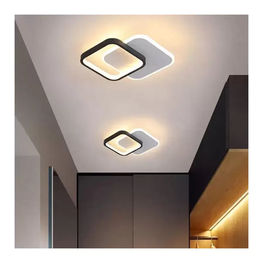 Lustra LED MARCELO 30W, lumina Rece/Calda/Neutra Alb Negru
