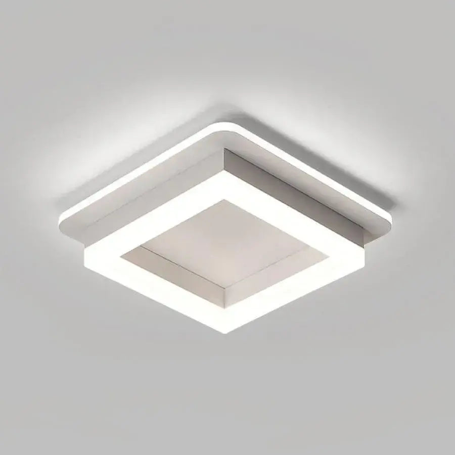 Lustra LED MODERNA 26W, Dimensiune 19.5x19.5, Patrata, lumina Rece/Calda/Neutra, Alb