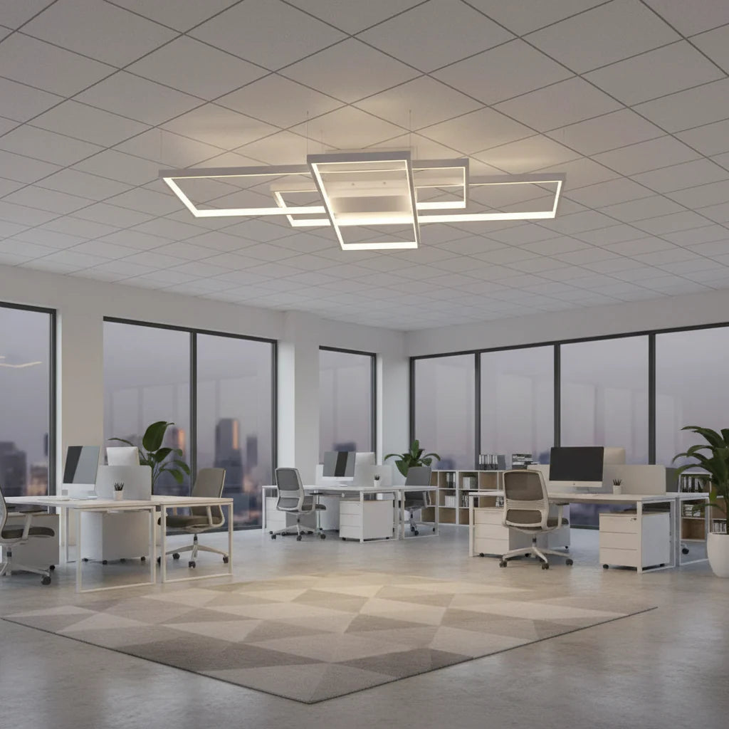 Lustra LED cu telecomanda LANDEN 84W, 3 Elemente, lumina Rece/Calda/Neutra, Dimabila, Alb Lustre LED cu Telecomanda Default Title Alessandro Design
