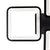 Lustra LED cu Telecomanda, ELLA, 4 Patrate, 88W, Lumina Rece/Calda/Neutra, Dimabila, Negru