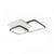 Lustra LED cu Telecomanda Carolina, 122W, Dimabila, Negru