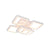 Lustra LED cu Telecomanda Fely, 80W, Dimabila, Alb