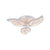 Lustra LED cu telecomanda LAURICE, 33W, 3 Petale, lumina Rece/Calda/Neutra, Dimabila, Alb