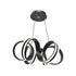 Lustra LED Suspendata cu Telecomanda INFINITY Twist, 180W, Inaltime Reglabila, Lumina Rece/Calda/Neutra, Dimabila, Negru