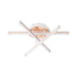 Lustra LED cu Telecomanda Tamara,96W, Dimabila, Auriu