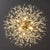 Candelabru Cristal Schönbrunn, 12x G9, Diametru 60cm, Auriu Lucios, Inaltime Reglabila
