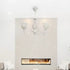 Lustra Rustic COTTAGE, 3*E27, Alb, Metal si Sticla