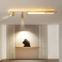 Lustra LED Filberto, 69W, Lumina Rece/Calda/Neutra Proiector Reglabil Acril si Metal Alb si Auriu