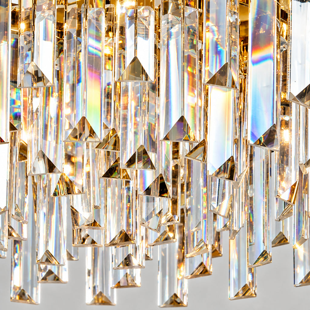 Candelabru Cristal BLOIS Magno, 8x E14, Diametru 60cm, Auriu, Inaltime Reglabila Candelabre Cristal Default Title Alessandro Design