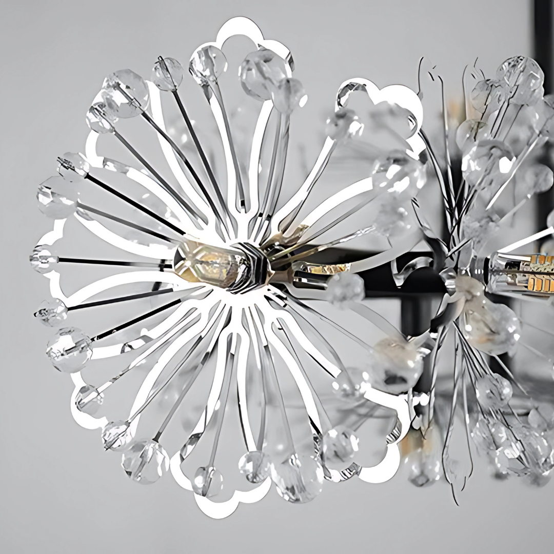 Candelabru Cristal PETERHOF Magno, Diametru 62cm, 20X G4, Negru, Inaltime Reglabila Candelabre Cristal Default Title Alessandro Design