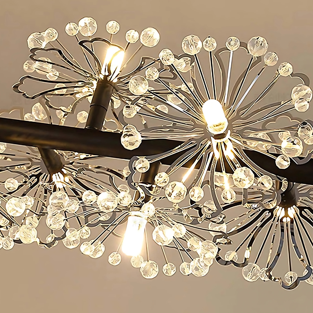 Candelabru Cristal PETERHOF Magno, Diametru 62cm, 20X G4, Negru, Inaltime Reglabila Candelabre Cristal Default Title Alessandro Design