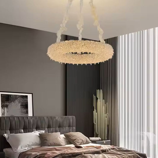 Candelabru Cristal HOHENZOLLERN Magno, 40W, Lumina Calda/Rece/Neutra, Diametru 66cm, Auriu, Inaltime Reglabila