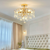 Candelabru Cristal Marotta, 6x E14, Diametru 45cm, Auriu