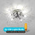 Candelabru Cristal RONDO Vivace, 6x G9, Diametru 49cm, Argintiu Lucios