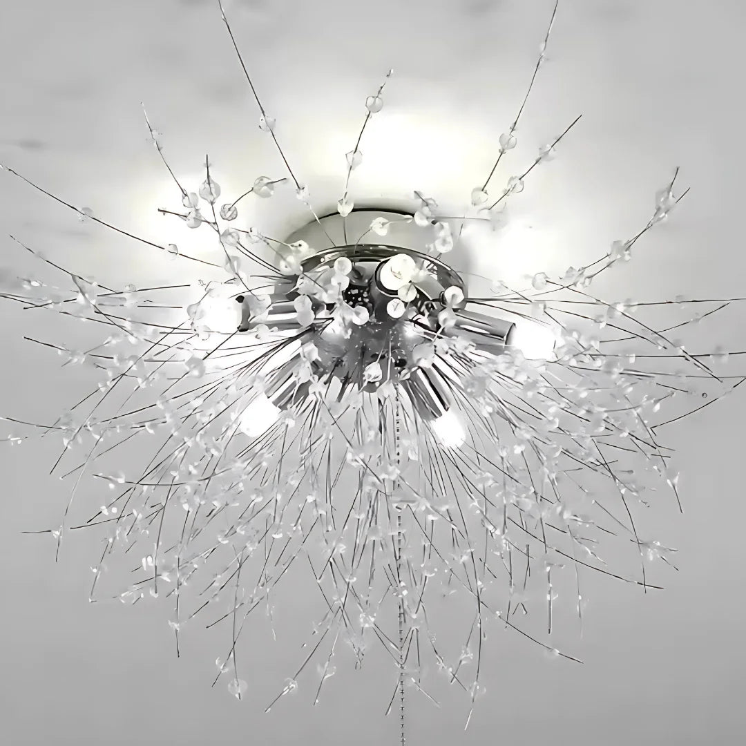 Candelabru Cristal RONDO Vivace, 6x G9, Diametru 50 cm, Argintiu Lucios Candelabre Cristal Default Title Alessandro Design