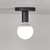 Lustra Niko 1 x E27 Negru