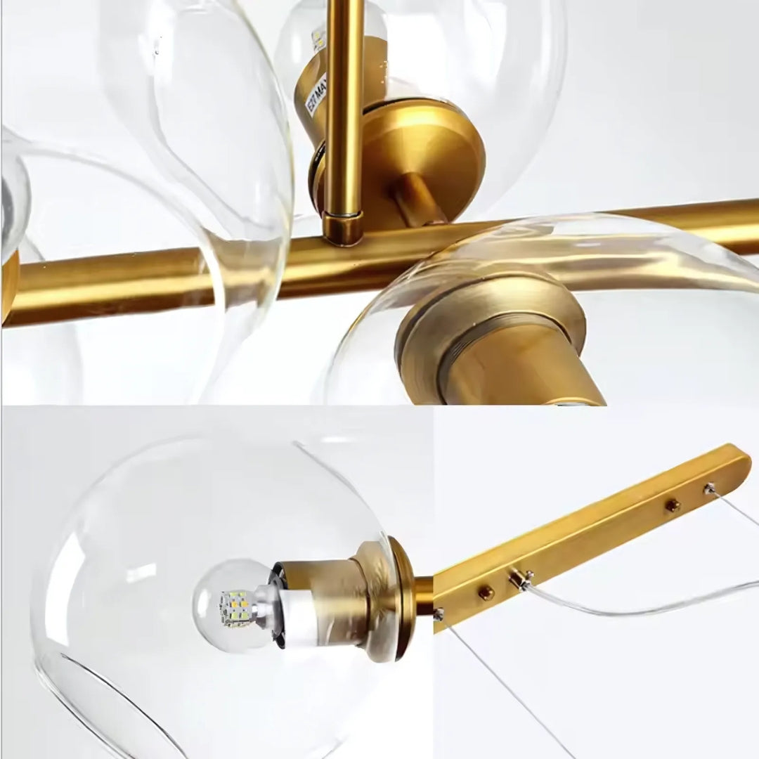 Lustra cu Glob, MODEST Grand, 8xE27, Auriu, Metal Lustre Moderne Default Title Alessandro Design